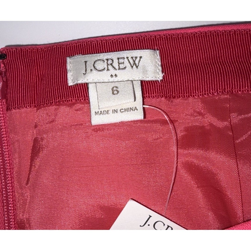 J.Crew B0314‎ Flared Mini Skirt Women's 6 Fluorescent Neon Pink New - Picture 9 of 10